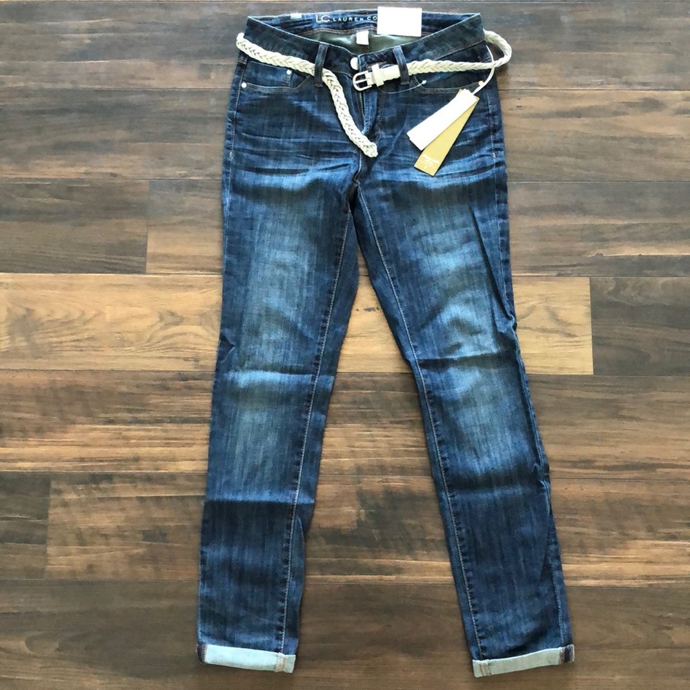 Lauren Conrad Skinny Ankle Mid Rise Jeans